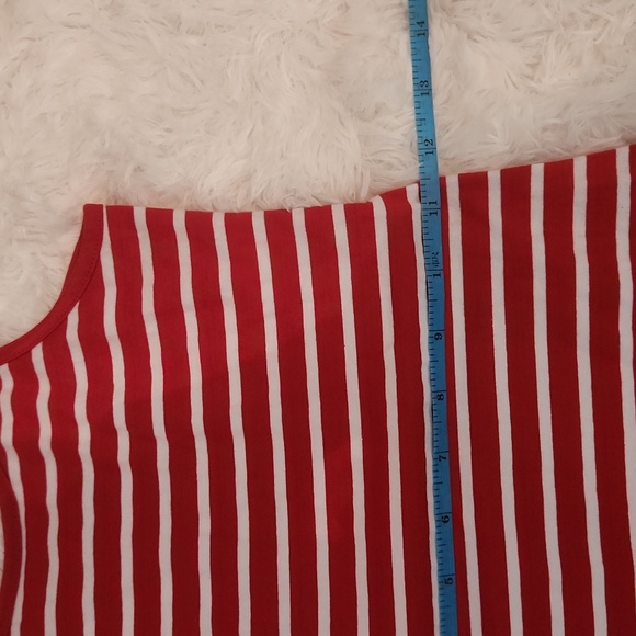 Coco & Tashi red and white striped spaghetti strap dress - Picture 4 of 8